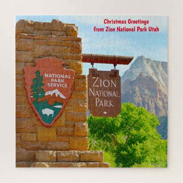 Nous aimons le parc national de Zion Utah Puzzle (Vertical)