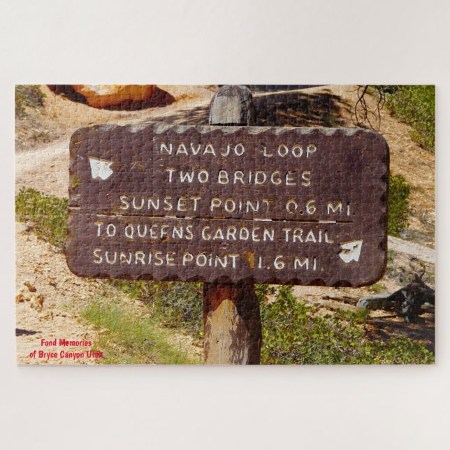 Nous aimons le puzzle de Bryce Canyon Utah (Horizontal)