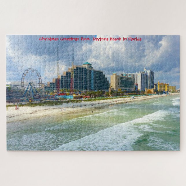 Nous aimons le puzzle de Daytona Beach en Floride (Horizontal)