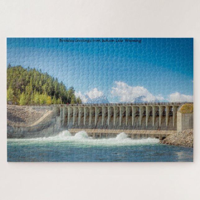 Nous aimons le puzzle de Jackson Lake Wyoming (Horizontal)