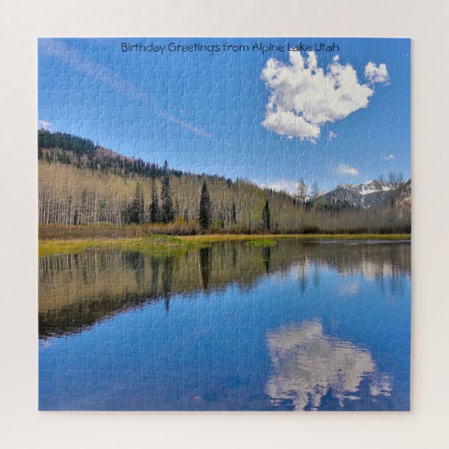 Nous aimons le puzzle de lac alpin Utah (Vertical)