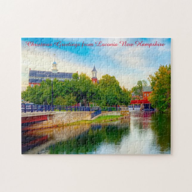 Nous aimons le puzzle de Laconia New Hampshire (Horizontal)