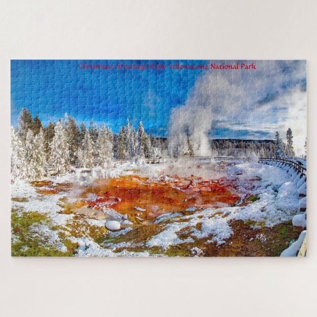 Nous aimons le puzzle de Yellowstone National Park (Horizontal)