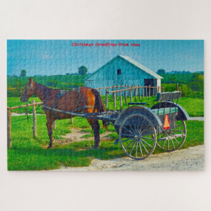 Nous aimons les charrettes amish en Iowa. Puzzle