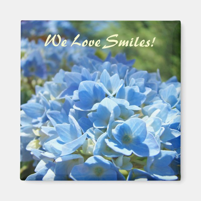 Nous aimons les sourires ! aimants Fleurs d'horten (Devant)