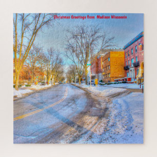 Nous aimons Madison Wisconsin. Puzzle