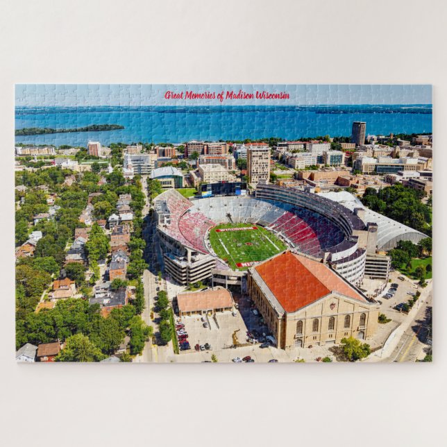 Nous aimons Madison Wisconsin. Puzzle (Horizontal)
