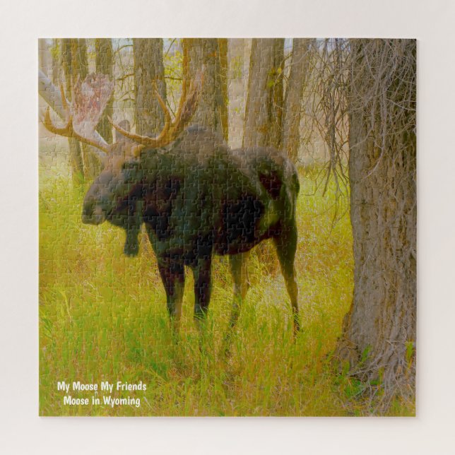 Nous aimons Moose Wyoming. Puzzle (Vertical)