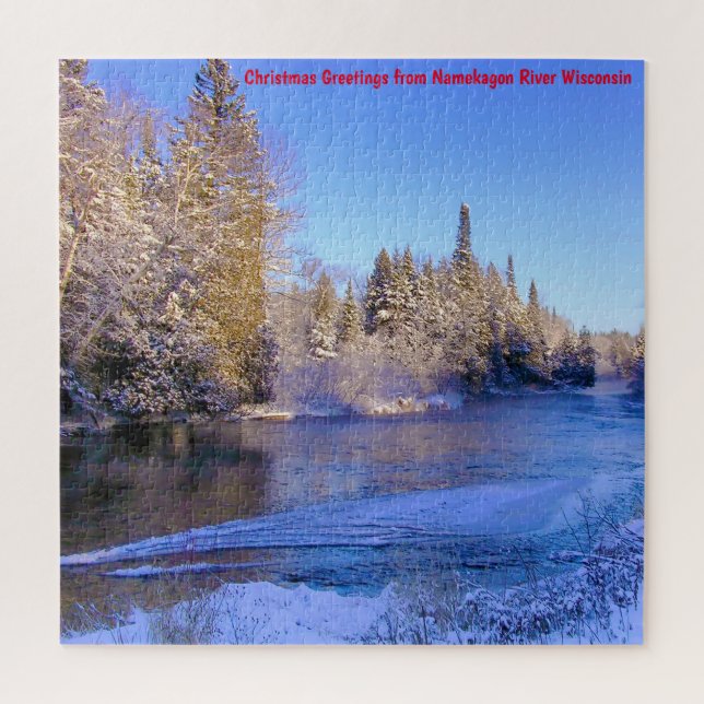 Nous aimons Namekagon River Wisconsin. Puzzle (Vertical)