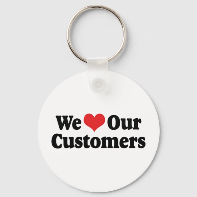 Nous aimons nos clients porte-clés (Recto)