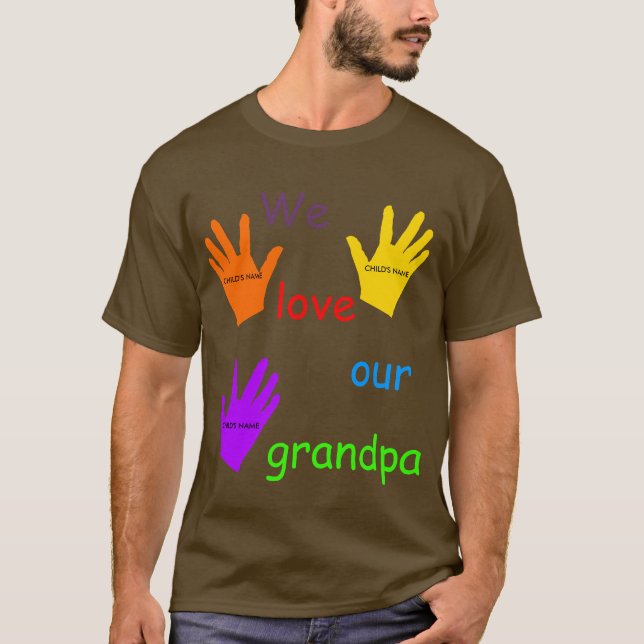Nous Aimons Notre T-Shirt Grand-Père (Devant)
