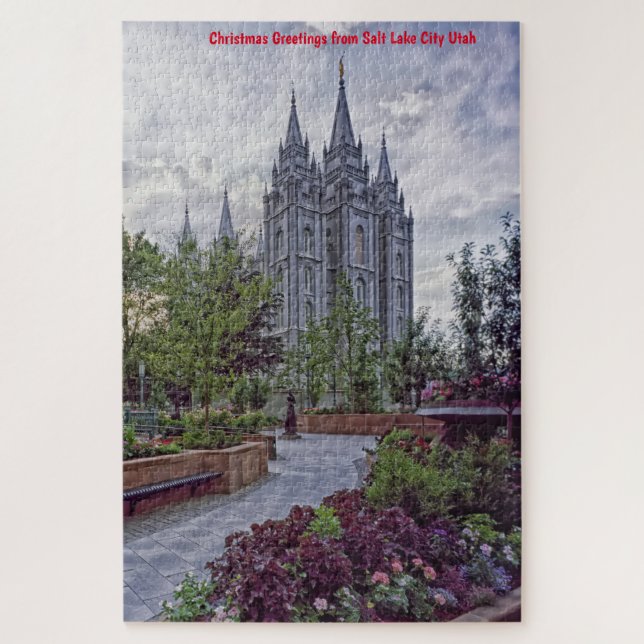 Nous Aimons Salt Lake City Utah Jigsaw Puzzle (Vertical)