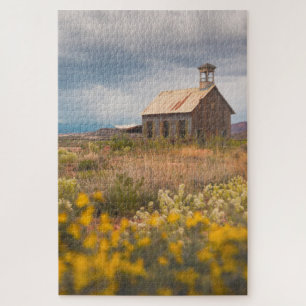 Nous aimons une vieille église dans le puzzle Utah