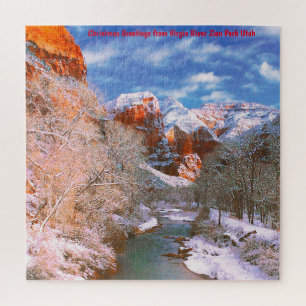 Nous aimons Virgin River Zion Park Utah Puzzle