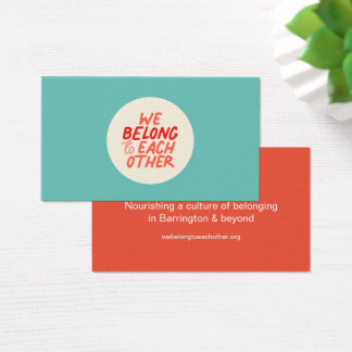 Nous Appartenons Les Uns Aux Autres - Carte D'Appe