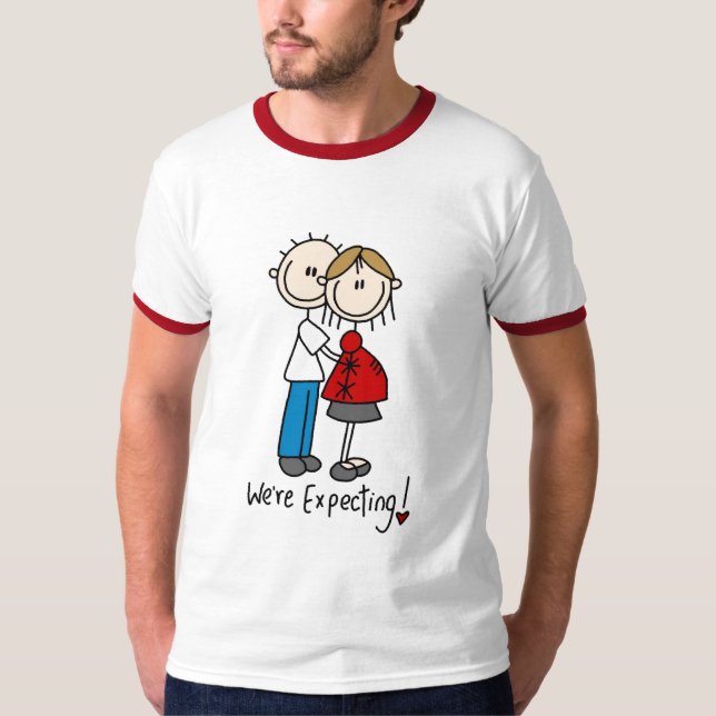 Nous attendons des T-shirts et des cadeaux de bébé (Devant)