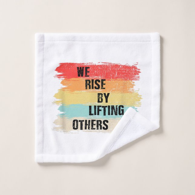 Nous Augmentons En Levant D'Autres Citations Motiv (Gant de toilette)