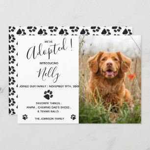 Nous avons adopté une nouvelle Faire-part pour ani