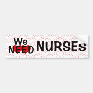 Nous Avons Besoin D'Infirmiers Coeurs Sticker