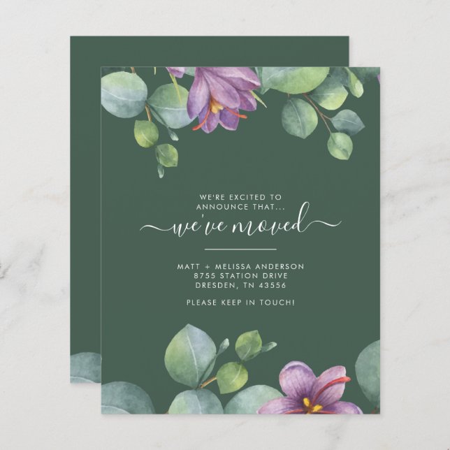 Nous avons bougé budget Eucalyptus Succulent bouge (Devant / Derrière)