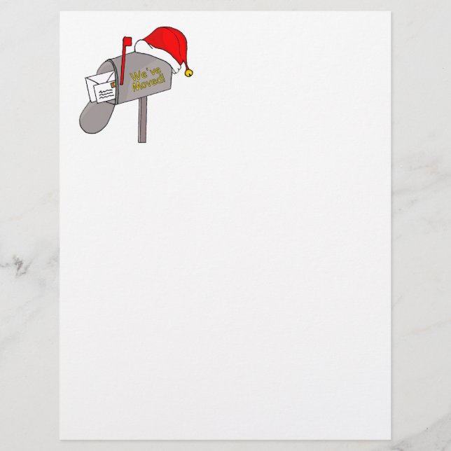 Nous avons bougé ! En-tête de la nouvelle adresse (Devant)