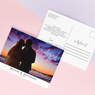 Nous avons choisi la carte postale faire-part Mari