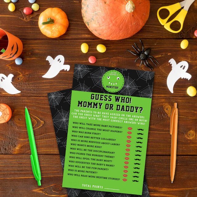 "Nous avons créé un monstre" Baby shower Halloween (Créateur téléchargé)