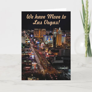 Nous avons déménagé à, Las Vegas! Cartes faire-par