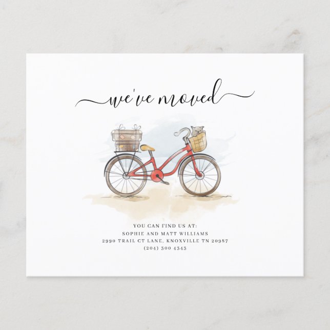 Nous avons déménagé Annonce de déménagement en scr (Devant)