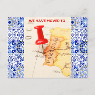 Nous avons déménagé au Portugal carte postale