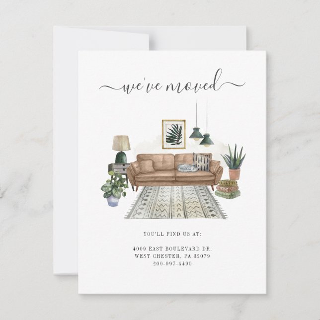 Nous avons déménagé avec le Chat Chic Moving Faire (Devant)