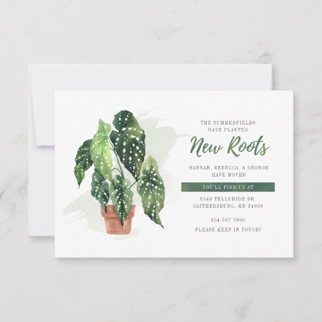 Nous avons déménagé Boho Moving Faire-part (Devant)