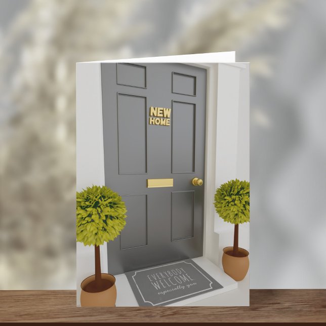 Nous avons déménagé Carte de voeux pour le changem (Everyone is welcome at your new home. Just add your new address details!)