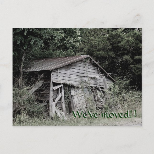 "Nous avons déménagé" Carte postale de changement  (Devant)