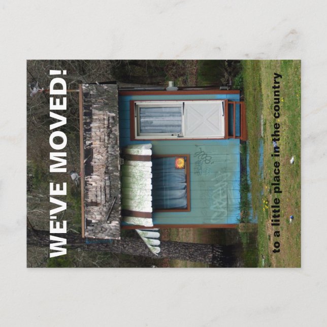 Nous avons déménagé Carte postale de changement d' (Devant)