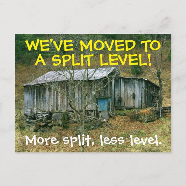 Nous avons déménagé Carte postale de changement d' (Devant)