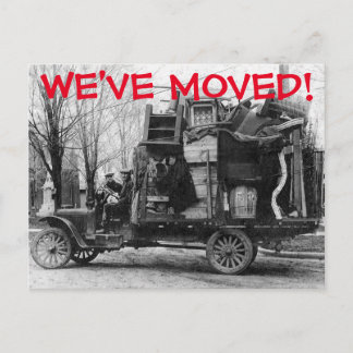 Nous avons déménagé Carte postale de changement d'