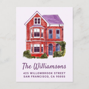 NOUS AVONS DÉMÉNAGÉ   Carte postale de la maison à