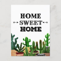 Nous avons déménagé Carte postale Home Sweet Home