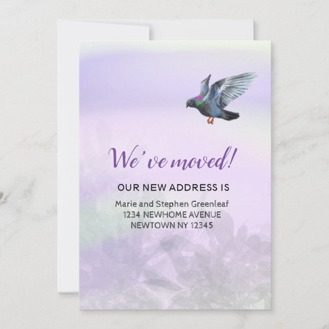 Nous avons déménagé faire-part (Devant)