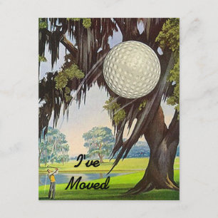 Nous avons déménagé Faire-part Golf Bouge