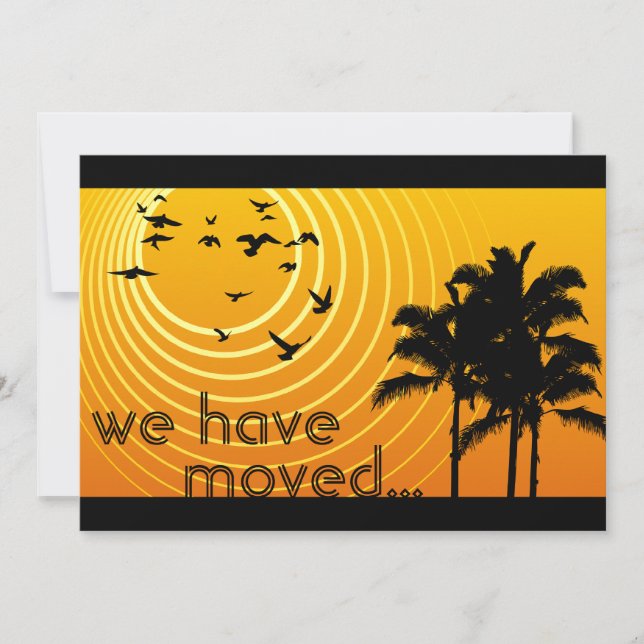 nous avons déménagé faire-part : sunscene (Devant)