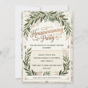 nous avons déménagé invitations de pendaison de cr