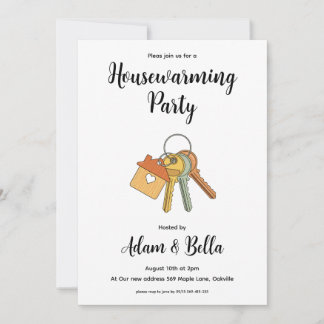 nous avons déménagé invitations de pendaison de cr