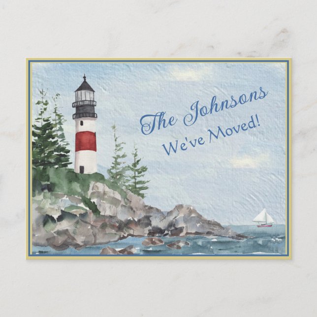 Nous avons déménagé Lighthouse Water Budget Carte  (Devant)