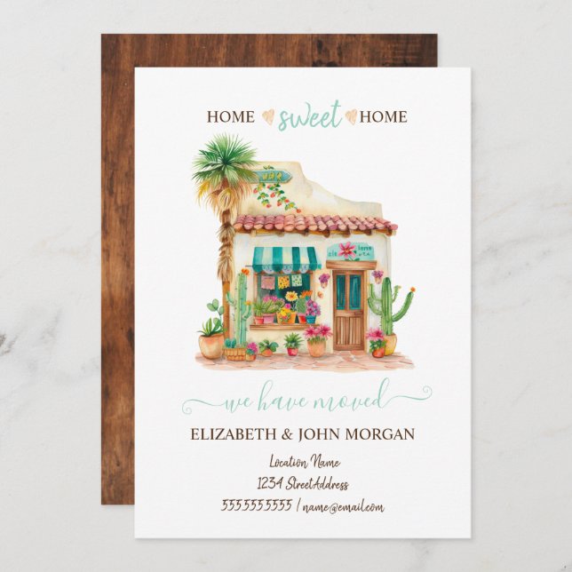 Nous Avons Déménagé, Maison Mexicaine, Bois (Devant / Derrière)