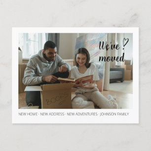 Nous avons déménagé Moving Faire-part Photo 1. Car