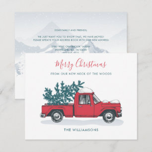 Nous Avons Déménagé Noël Faire-part de déménagemen