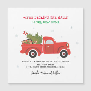 Nous avons déménagé Noël Faire-part mobile