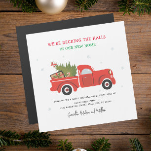 Nous avons déménagé Noël Faire-part mobile